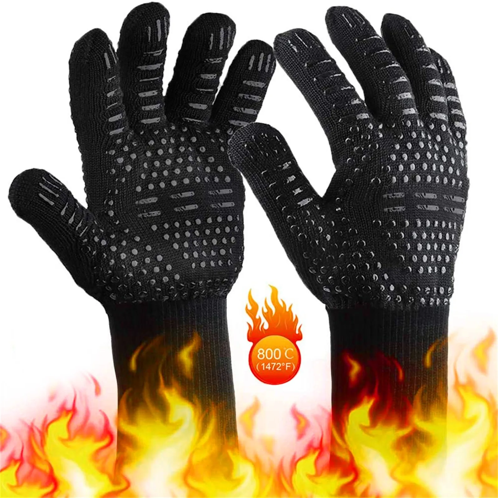 Hot SALE BBQ Grilling Cooking Gloves Extreme Heat Resistant Oven Welding Gloves