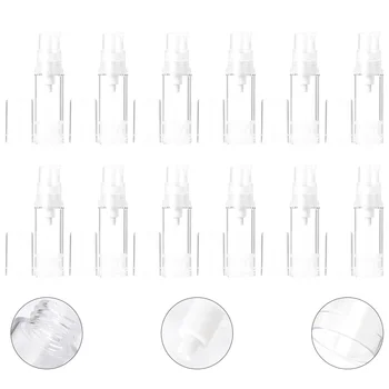

12PCS Press Vacuum Sub Bottle Portable Empty Travel Bottle Skin Care Cosmetic Storage Container for Home Use (5ML Transparent)