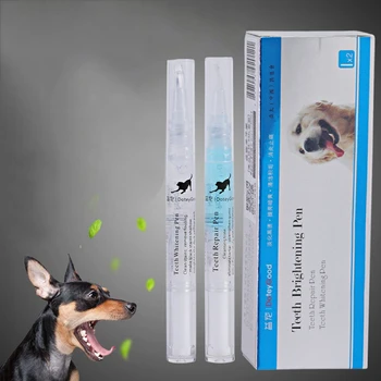 

3/5ml Pet Teeth Cleaning Kit Pet Beauty Toothbrush Dog Cat Tartar Dental Stone Whitening Pen Dog Cleaning Supplies Pet Products