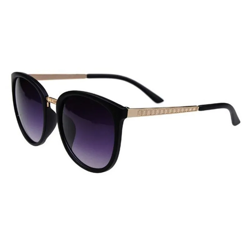 RBROVO негабаритных роскошные круглые солнцезащитные очки женские брендовые дизайнерские модные очки для мужчин шоппинг Lentes De Sol Hombre UV400 - Цвет линз: Black Double Gray