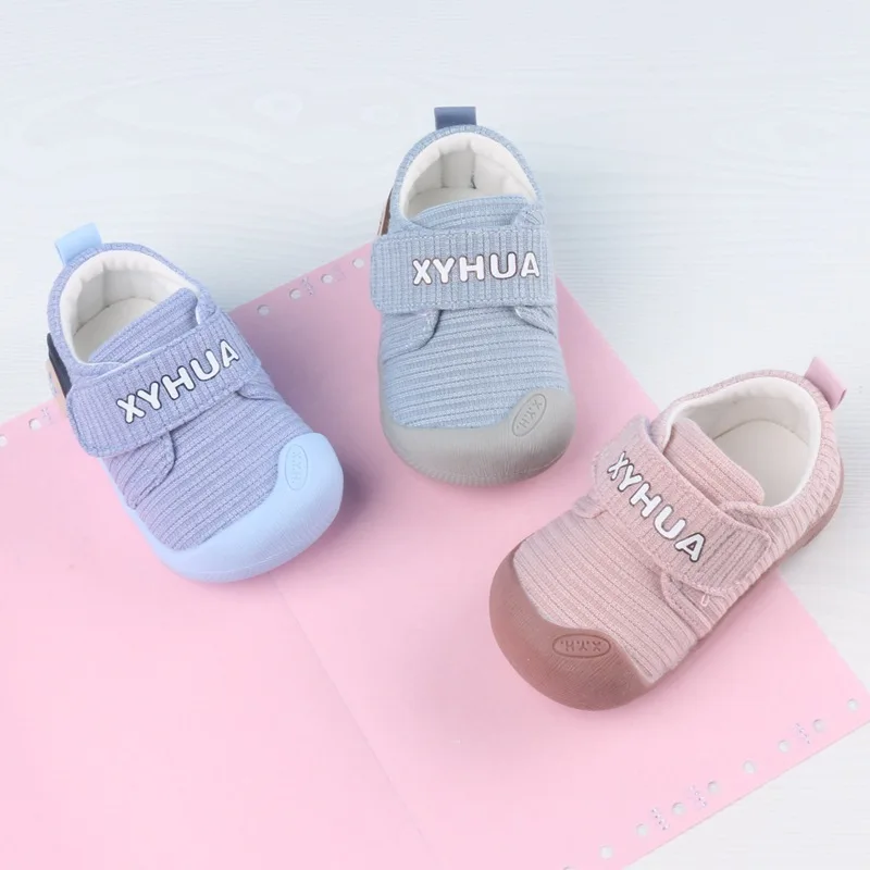 

Xiao bei Crab 2020 Spring New Style 0-2-Year-Old Shoes Anti-slip Soft-Sole Anticollision Toddler Shoes B208 Shoes Size 13-17
