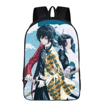 

Demon Slayer Kimetsu No Yaiba Anime Print Backpack Kamado Tanjirou Nezuko Cosplay Costumes Agatsuma Zenitsu Knapsack School Bags