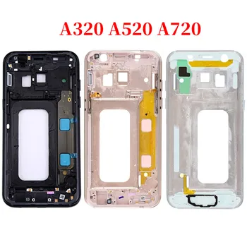 

10Pcs Mid Middle Plate Frame Housing Bezel Chassis For Samsung A5 A7 2017 A320 A520 A720 A320f A520f A720f with all small parts