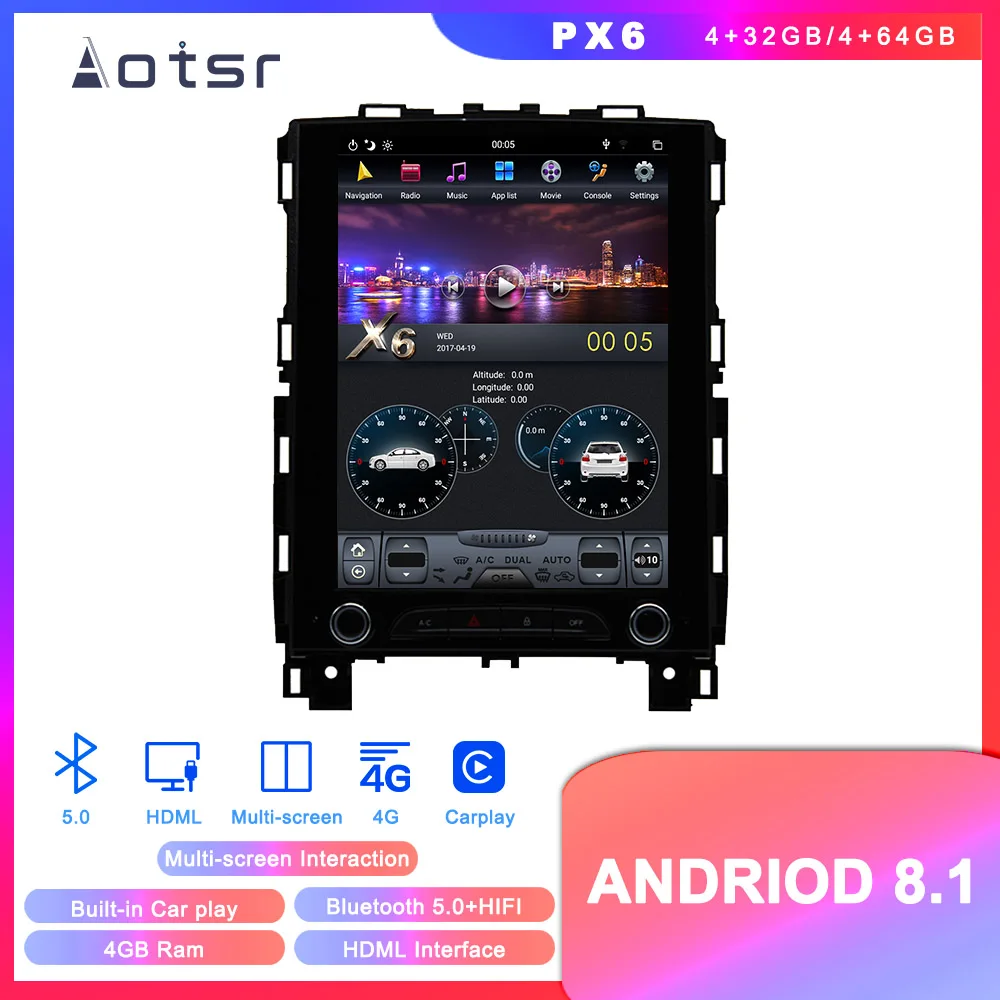 Автомобильный DVD плеер в стиле Tesla Android 8 1 с GPS навигацией для Renault Koleos 2016 +