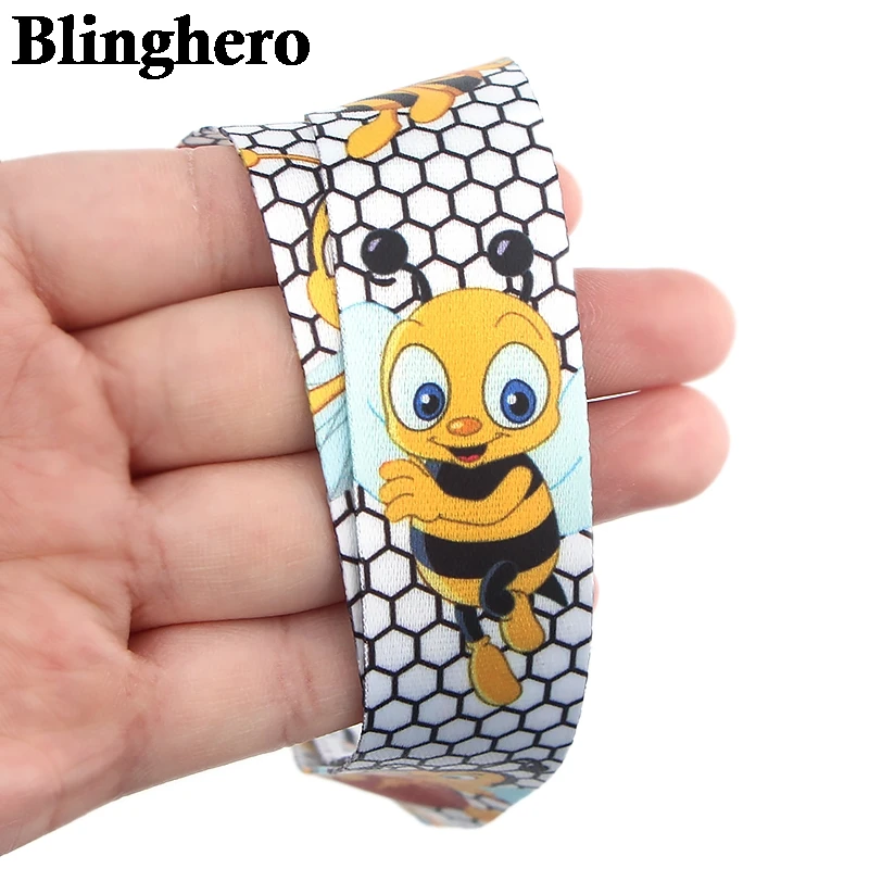 Жираф пчела совы животное ремешок на шею для ключа ID карты мобильного телефона