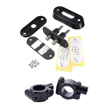 

2Pcs 7/8 Inch 1 Inch Motorcycle HandleBar Mirror Mount Adaptor 10MM Thread & 1Pcs Black Sliding Door Contact Switch