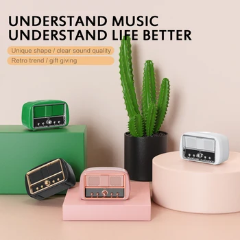 

HM13 RETRO TV MINI TV Bluetooth Speaker Subwoofer Wireless Bluetooth Small Stereo Speaker Built-in Mic Calls Speaker Orador