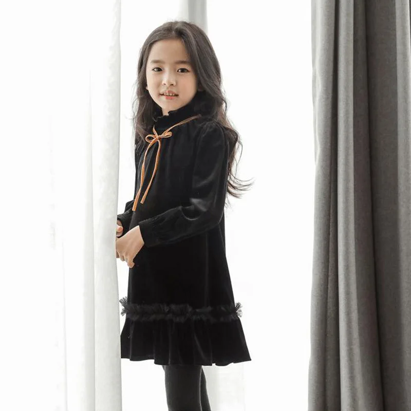 

Western Style Girls Dress Fashionable Autumn Clothing Big Boy 2019 New Style Princess Dress Korean-style Children Retro Panel Sk