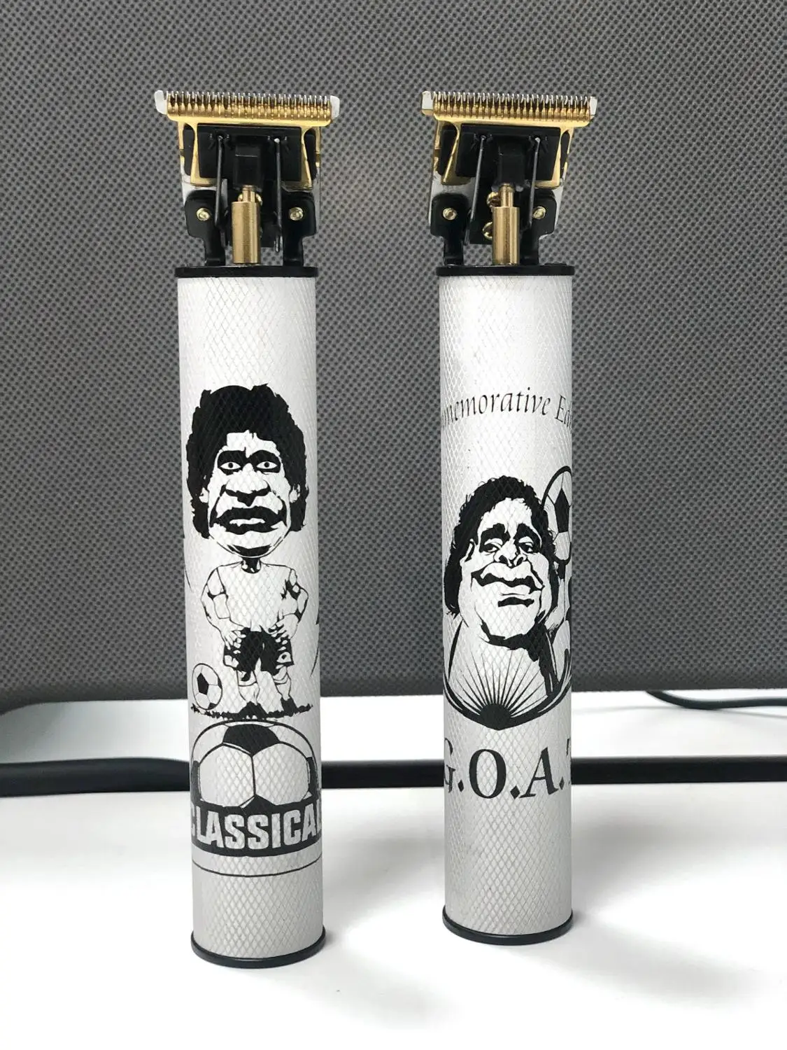 

Custom Maradona Professional Men USB Rechargeable Electric Cordless Classical Maradona Cartoons Hair Trimmer With Low Noise
