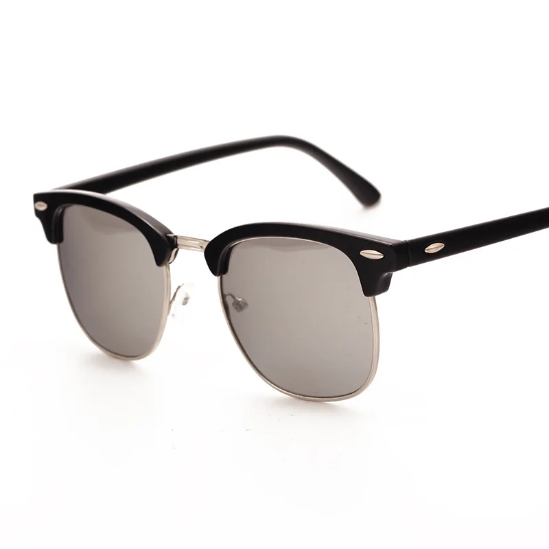 LeonLion классические Винтажные Солнцезащитные очки Мужские ретро солнцезащитные очки мужские/женские роскошные Брендовые очки для мужчин Круглый люнет Soleil Homme - Цвет линз: Black Silver