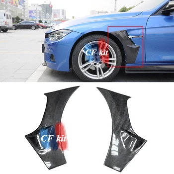 

CF Kit M3 Style Front Side Fender Real Carbon Fiber Vent For BMW 3 Series F30 2012-2015 Spiltter For AN or Good Go Bumper