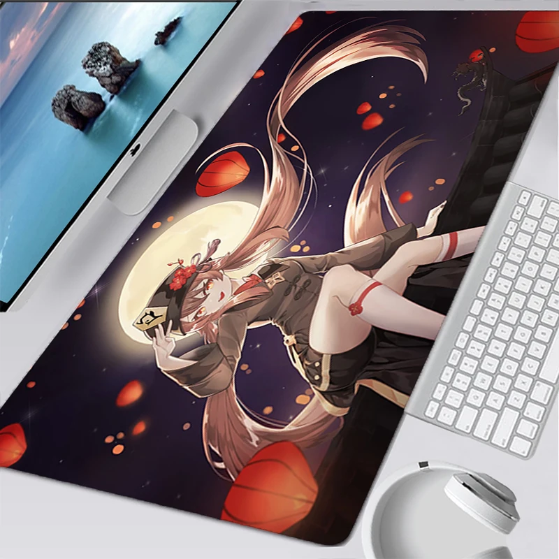 Mouse Pad Gamer Large Computer Notebook Mini Pc Genshin Impact Kawaii Mousepad XL Carpet gaming accessories Keyboard Desk Mat