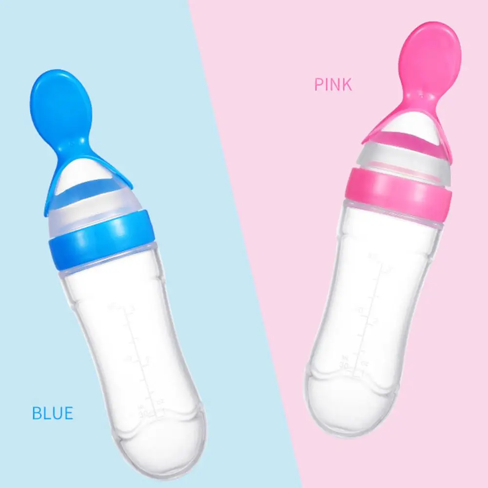Kidlove Пищевая силиконовая рисовая паста, бутылка для выдавливания, дозирующая ложка для детского питания, кормушка для младенцев