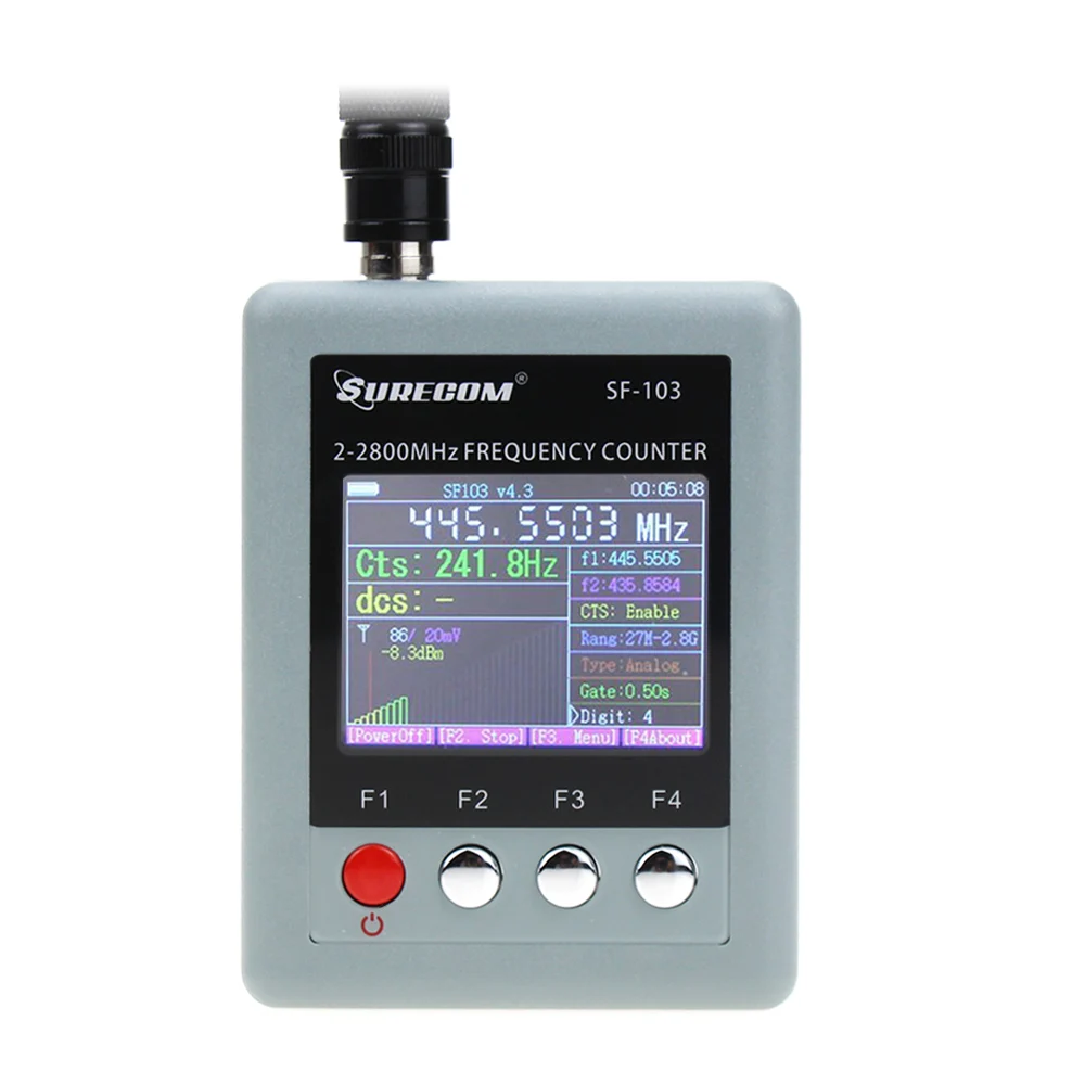 

Портативный частотомер SURECOM sf-103, портативная рация, измеритель частоты 2Gen 2 МГц ~ 2,8 ГГц SF103 для DMR/аналоговой двусторонней радиосвязи
