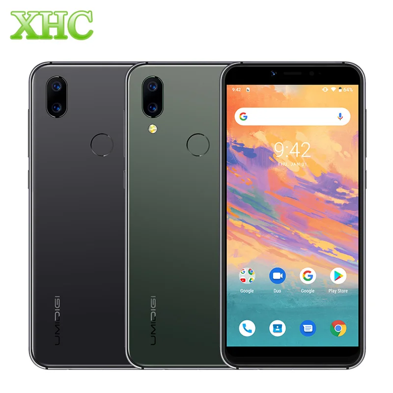 

UMIDIGI A3S Android Phone RAM 2GB ROM 16GB Global Network 5.7inch 16MP 13MP Camera Dual SIM Fingerprint Unlocked 4G Mobile Phone