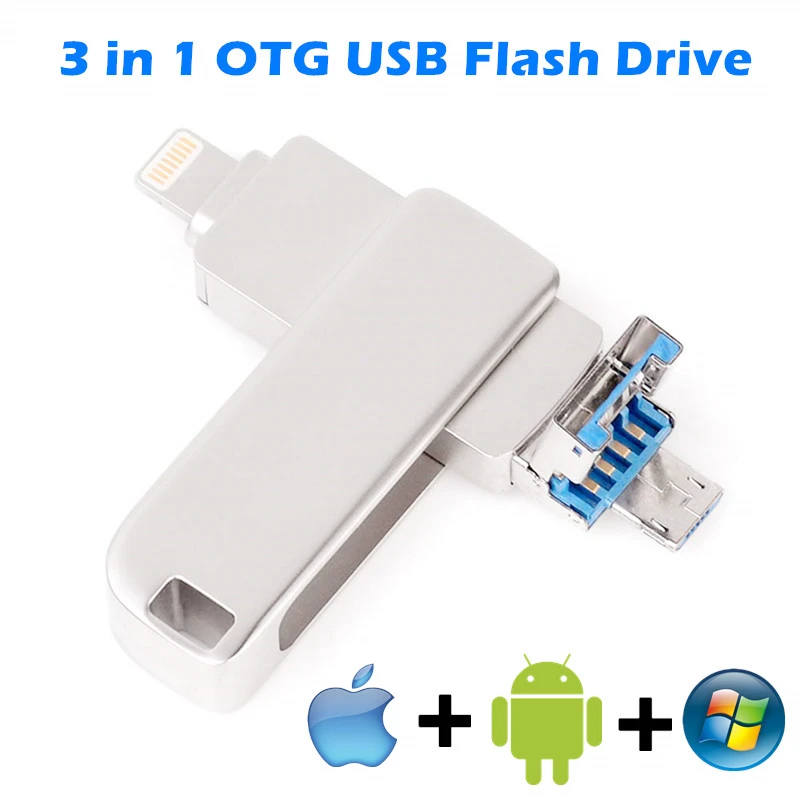 USB Flash Drive 16GB 32GB 64GB U Disk OTG Lightning Connector USB3.0 Stick 256GB 128GB MFi For iPhone 11 12 x/8/7/6/ & iPad usb pen