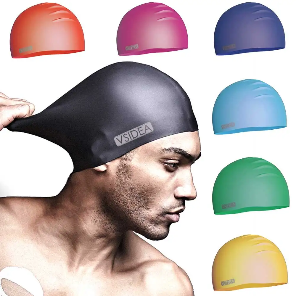 Durable Silicone Swimming Caps for Long 