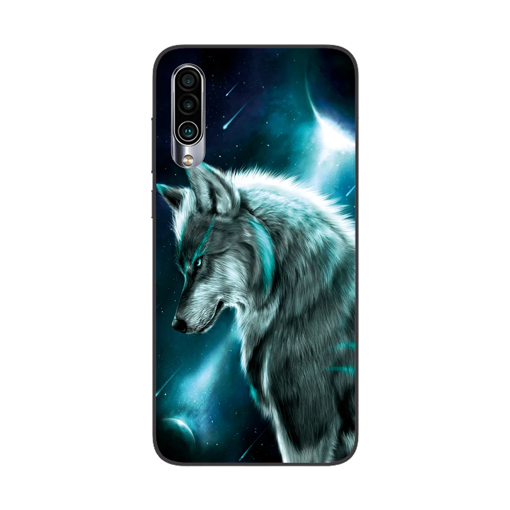 Силиконовый чехол GUCOON для Meizu 16Xs 6,2 дюймов, Мягкий защитный чехол из ТПУ для задней панели телефона, чехол-бампер с изображением волка розы