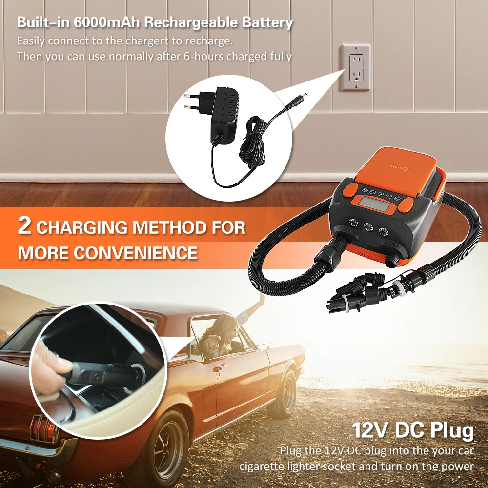 â Ʈ ĵ       , 6   LCD ÷, 6000mAh  , 16PSI