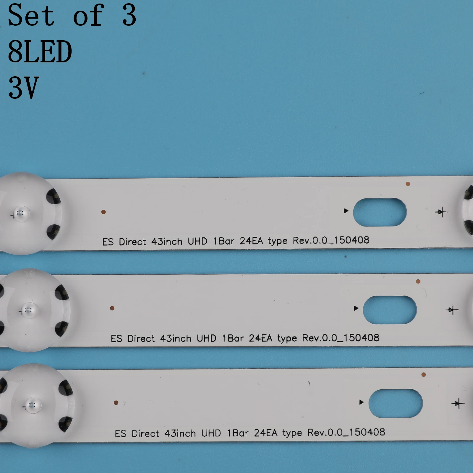 (Новый комплект) 3 шт. 8 светодиодный 850 мм фонарь для LG 43UH6030 43UF640 HC430DGN SLNX1 UF64_UHD_A 43LH60FHD