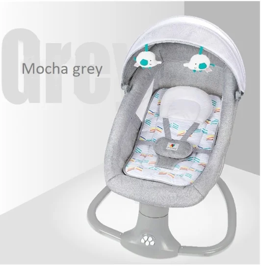 Mecedora eléctrica para bebé, cómoda silla reclinable, cuna para dormir para recién nacidos de 0 a 3 años
