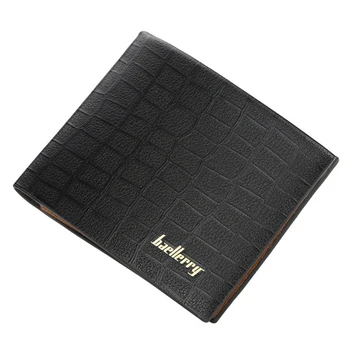 

Men's Wallet Short Wallet Korean Multi-card Tri-fold Wallet Fashion Crocodile Pattern Soft Leather Coin Purse Open PU Leather