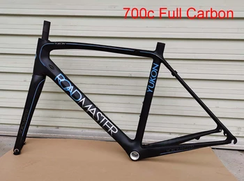 

High Quality Full Carbon 700c Road Bike Frame Super Light 54cm C Brake Road Bike frame with Carbon 700c Bicycle Fork