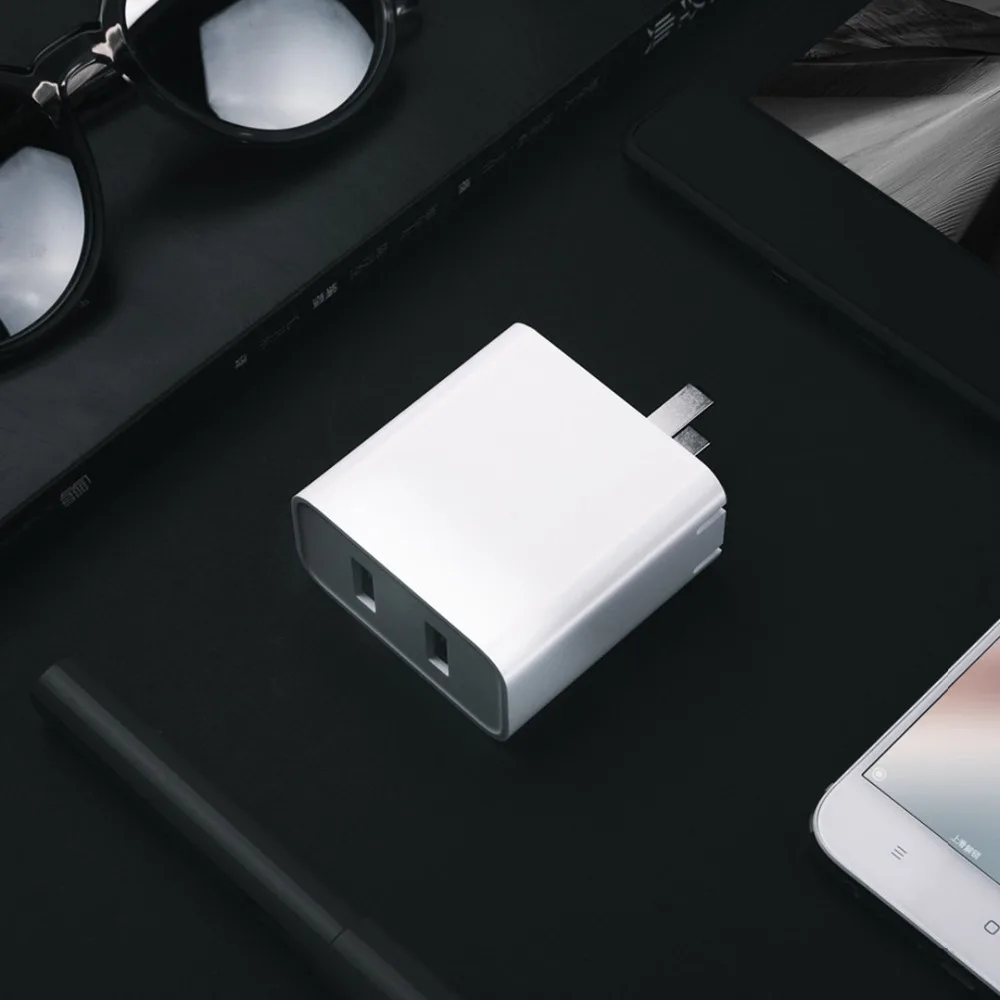 Оригинальное зарядное устройство Mijia 36 Вт, 2 USB-A порта, быстрая зарядка, двойной QC 3,0, USB выход, быстрое зарядное устройство, адаптер питания для IOS, samsung, huawei