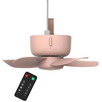 

5V Remote Control Timing USB Ceiling Fan Air Cooler 4 Speed Fan for Bed Camping
