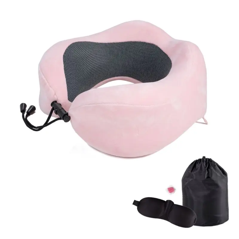 

U Shaped Memory Foam Travel Pillow Neck Support Slow Recovery Cushion Head Rest