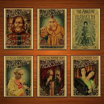 

Vintage Sideshow Circus Poster Freak Show schlitzie the pinhead Classic Canvas Paintings Wall Posters Stickers Home Decor Gift