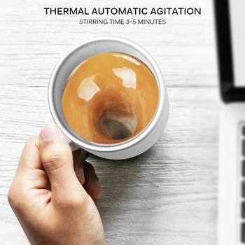 

400ml Mugs Automatic Electric Lazy Self Stirring Mug Cup Coffee Milk Mixing Mug Smart Stainless Steel Juice Mix Cup
