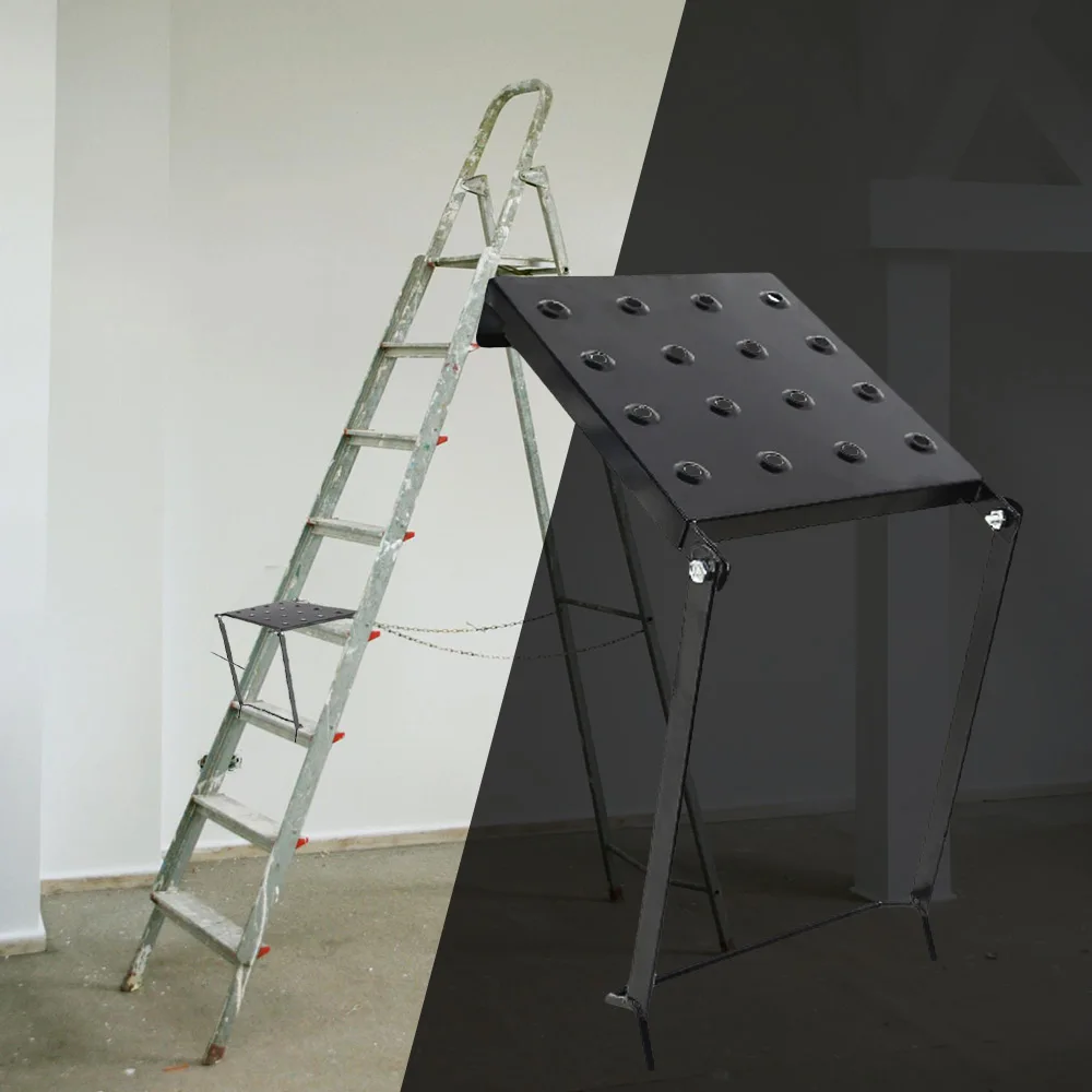 

Famirosa Ladder Platform Accessory Heavy Duty Work Stand System with Step Stools Staircase Tray