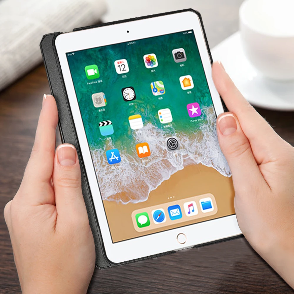 Американская bluetooth-клавиатура для IPad Mini 4 Mini 5 7,9 дюймов, съемный защитный чехол для планшета с кожаным кронштейном, чехол