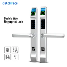 Waterproof Fingerprint Lock Outdoor Gate Lock Iron Gate Lock RFID/Fingerprint /Code Electronic Keyless Double side Lock Garden