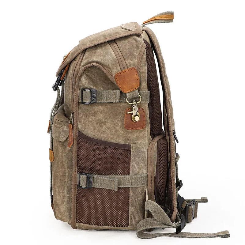 

Multifunctional Batik Canvas Camera Backpack Dslr Camera Bag Outdoor Waterproof Dustproof Photography Bag for Digital Slr