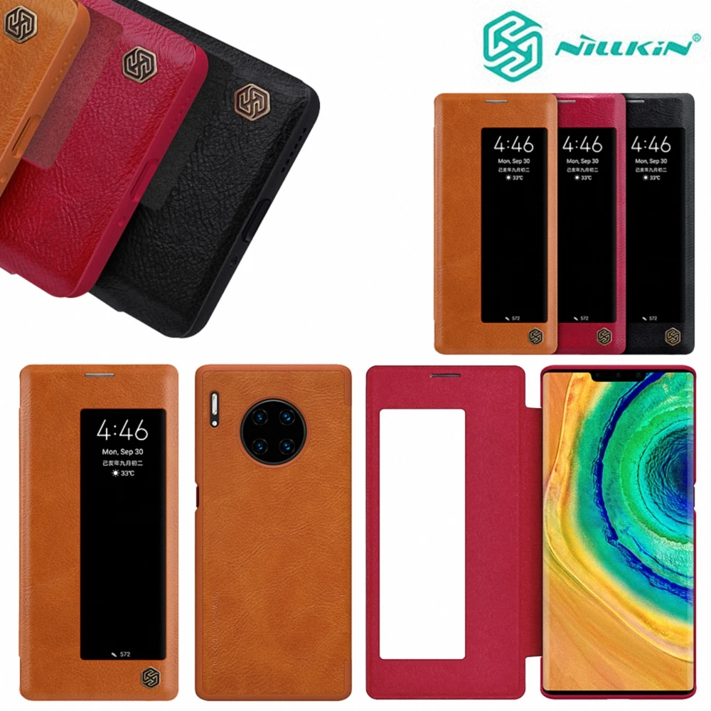 Чехол NILLKIN из 100% натуральной кожи для Huawei Mate 30 Pro чехол-книжка 20 умный винтажный