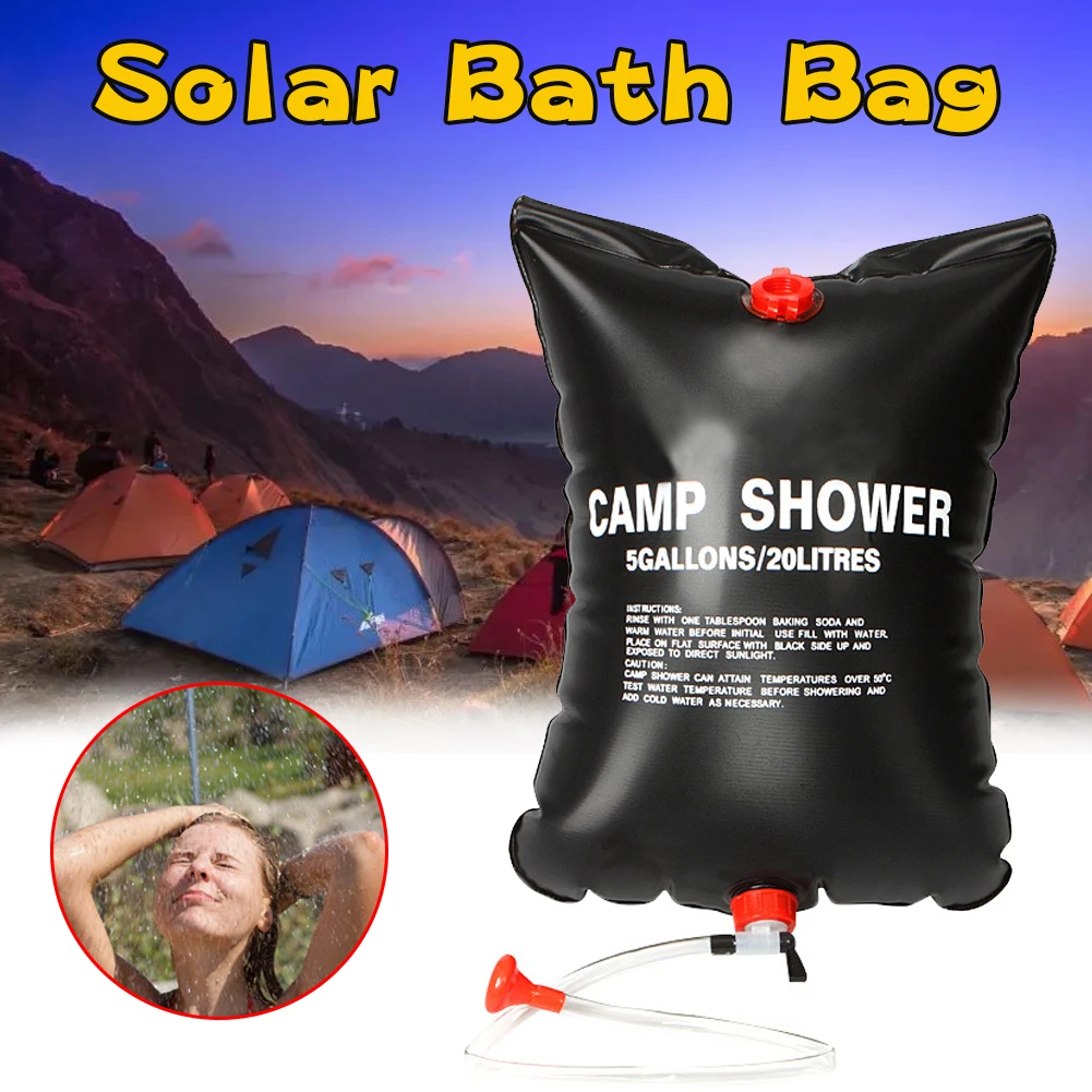 

20L Portable Solar Heating Water Bag Energy Bath Outdoor Camping Picnic Hiking Storage Bag Solar Heating Storage Bag