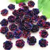 30pcs 14mm Flat Back Resin Flower Scrapbook 3D Resin Rose DIY Fine Decoration ► Photo 3/6