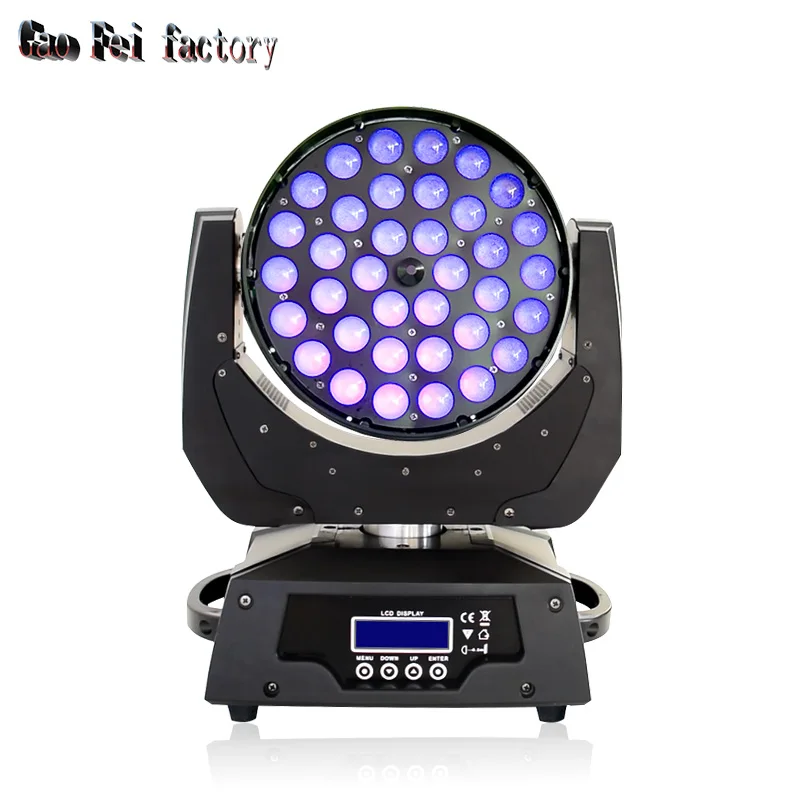 LED ZOOM 36X12W 4IN1 Движущаяся головка led zoom wash сценический свет с 36*18 Вт rgbwa uv 6в1 dj шоу оборудование - Цвет: LED ZOOM 36X12W 4IN1