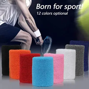 

1pc Sweatband Headband 2pcs Wristbands Set Unisex Cotton Sweat Yoga Bands Sweat Band Head Headband elasticity Sport Spo E3X1