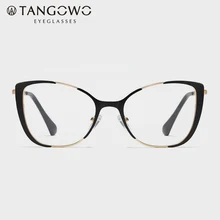 TANGOWO металлическая оправа для очков, женские оптические очки, оправа для очков кошачий глаз, женские оправа для очков