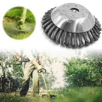 

8 Inch Opening Steel Wire Brush De-weeding Wire Twisted Bowl Type Rotating Wire Bowl Wire Wheel