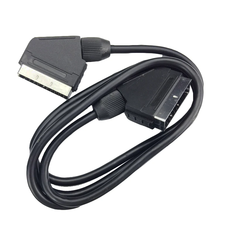 Кабель Scart to sart EU кабель для ТВ DVD STB 21 контактный male 0 75 м|scart to|cable for tvscart cable |