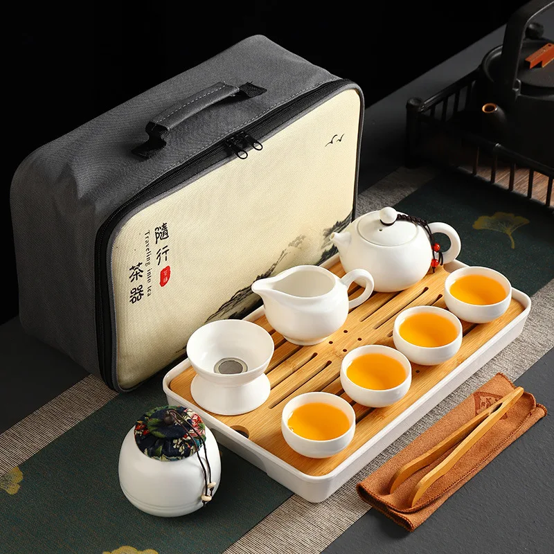 Tea Set Portable for Travel and Home