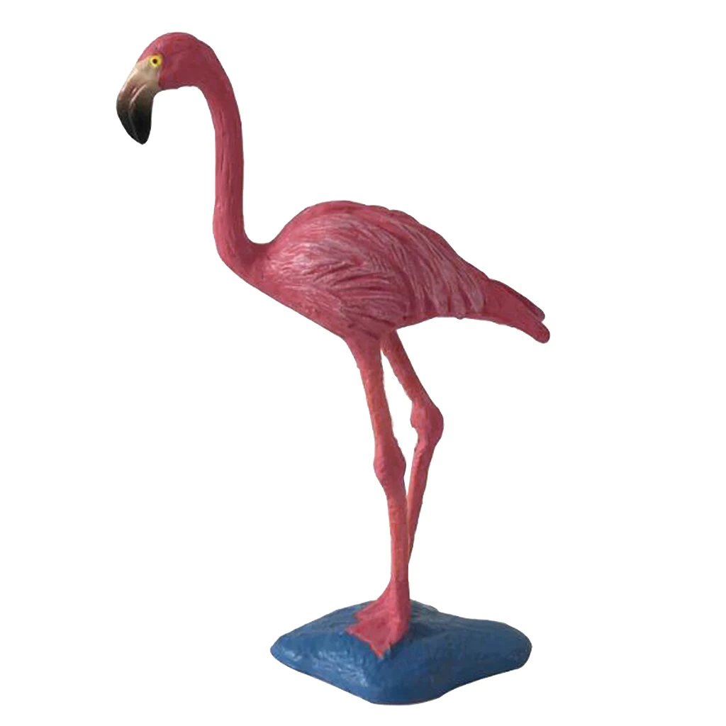 Set of 2 Red Flamingo Garden Statues, Durable Outdoor Sculptures Make Great Home Decor