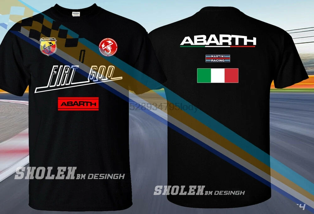 

LIMITED EDITION TEAM ABARTH MARTINI FIAT 600 RACING RALLY SPORT EMBLEM T-SHIRT