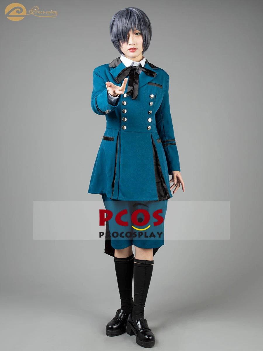 Профессиональный косплей Черный Дворецкий 2 Ciel Phantomhive косплей костюм и маска для глаз для женщин mp003218