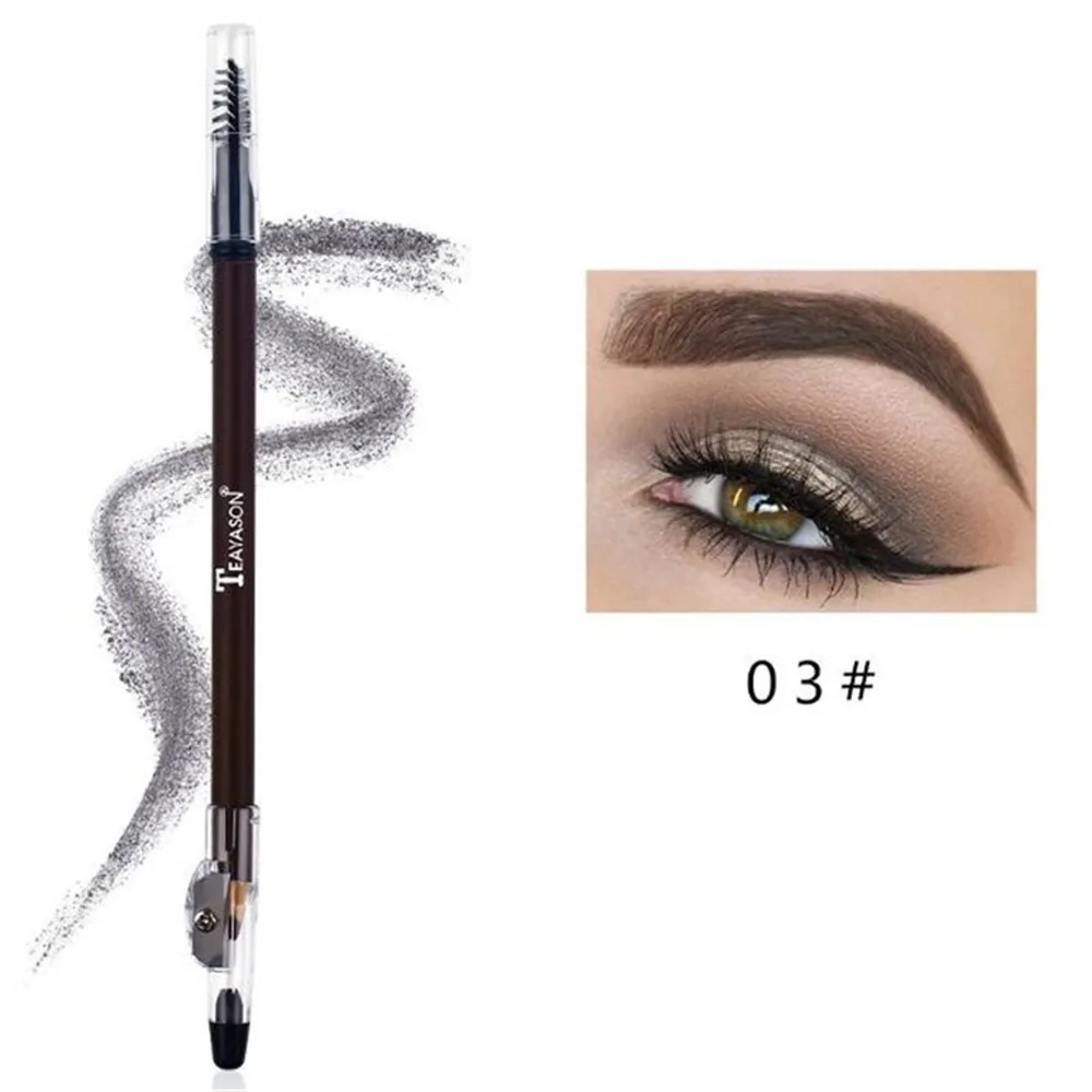 1Pc Eyebrow Marker Pencil Microblading EyeBrow Thin Pen Painless Eyebrows Shades Makeup Sourcile Eyebrow Tattoo Pencil - Цвет: 03