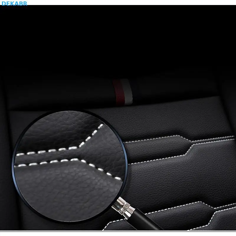 Новые Мультяшные роскошные кожаные автомобильные чехлы для Volkswagen vw passat polo golf tiguan jetta touareg, автомобильные аксессуары для стайлинга